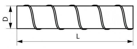Воздуховод круглого сечения спирально-навивной
